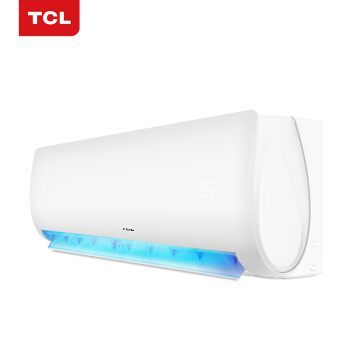 TCLの大好きな1匹の定周波数の冷たい部屋の暖房室の静音百合花が壁挂け式エアコン室外机(KFRd-26 GW/X 11(3)にふれています。