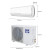 オーエス（AUX）一級の機能周波数変化冷房暖房は1匹1.5 Pの家庭用壁掛け式寝室エコン室外機は自動水洗いで1匹の周波数変化器があります。